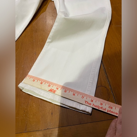 ANTHROPOLOGIE off white summer pants - size 32/12 - Picture 7 of 8